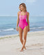 SLIM® Trendy Color Block One-Piece Swimsuit