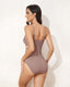 Ribbed Strap Cutout Bathing Suit