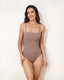 Ribbed Strap Cutout Bathing Suit