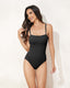 Ribbed Strap Cutout Bathing Suit