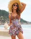Floral Print U-Ring Swim Dress