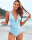 Mesh Backless Ruched One-Piece Swimsuit