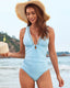 Mesh Backless Ruched One-Piece Swimsuit