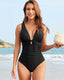 Mesh Backless Ruched One-Piece Swimsuit