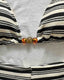 Striped Halter Bikini Set