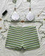 Striped Halter Bikini Set
