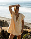 Beach Casual Tie Front Swim Cover Up
