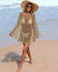 Beach Casual Sparkle Knit Cover Up Dress