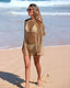 Beach Casual Sparkle Knit Cover Up Dress