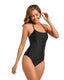 SLIM® New Sexy Strap Drawstring Solid Color Halter One-Piece Swimsuit