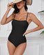 SLIM® Triangle Sporty Fashion Cross Back One-Piece Swimsuit