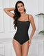 SLIM® Triangle Sporty Fashion Cross Back One-Piece Swimsuit
