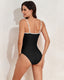 SLIM® Adjustable Strap Stylish Color Block One-Piece Swimsuit