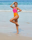 SLIM® Cross-Back Sexy Triangle Sporty Color Block One-Piece Swimsuit