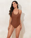 SLIM® Fashionable Cross-Back One-Piece Swimsuit
