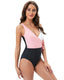 SLIM® Deep V-neck Strappy U-Back Sexy One-Piece Swimsuit
