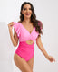 SLIM® Lotus Leaf Edge Cross Hollow Out Open Back One Piece Swimsuit